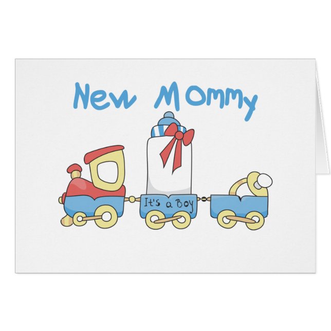 Train New mammie of Boy tshirts and Gifts (Voorkant Horizontaal)