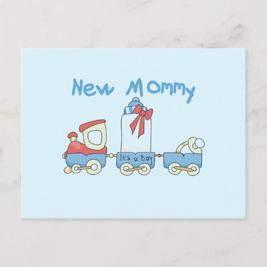 Train New mammie of Boy tshirts and Gifts Briefkaart (Voorkant)