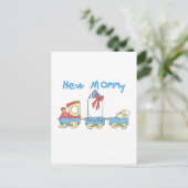 Train New mammie of Boy tshirts and Gifts Briefkaart (Staand voorkant)