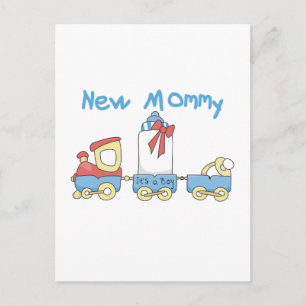 Train New mammie of Boy tshirts and Gifts Briefkaart