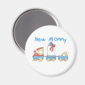 Train New mammie of Boy tshirts and Gifts Magneet (Voorkant / Achterkant)