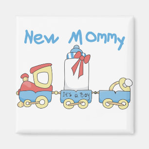 Train New mammie of Boy tshirts and Gifts Magneet