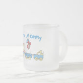 Train New mammie of Boy tshirts and Gifts Matglas Koffiemok (Voorkant rechts)