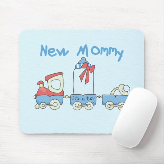 Train New mammie of Boy tshirts and Gifts Muismat (Met muis)