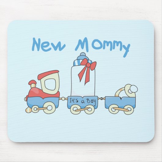 Train New mammie of Boy tshirts and Gifts Muismat (Voorkant)