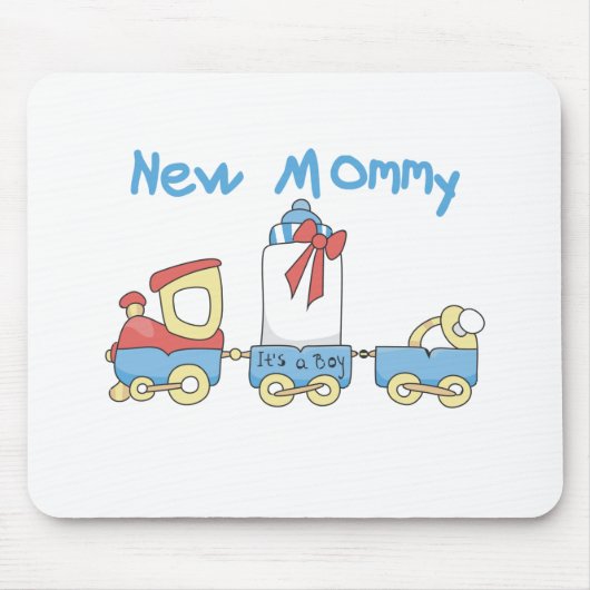 Train New mammie of Boy tshirts and Gifts Muismat (Voorkant)