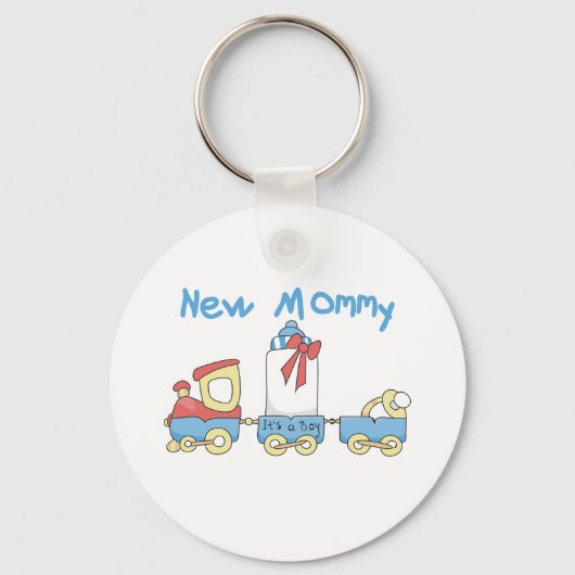 Train New mammie of Boy tshirts and Gifts Sleutelhanger (Voorkant)