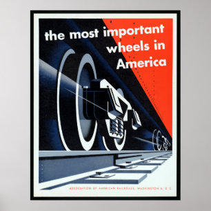 Train, niet bewerkt, , oude esthetische foto's poster