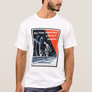 Train, niet bewerkt, , oude esthetische foto's t-shirt