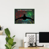 Train offe Win Swimming Poster (Thuiskantoor)