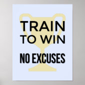 Train om sport motivatie te winnen poster (Voorkant)
