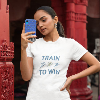 Train om sport motivatie te winnen t-shirt