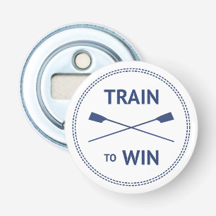 Train om sport te winnen citeert motivatie roenen button flesopener