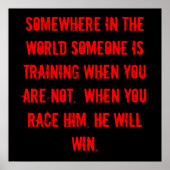 Train om te winnen! poster (Voorkant)