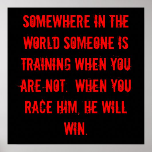 Train om te winnen! poster (Voorkant)