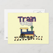 Train on Track Tshirts en cadeaus Briefkaart (Voorkant / Achterkant)