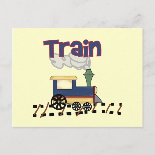 Train on Track Tshirts en cadeaus Briefkaart (Voorkant)