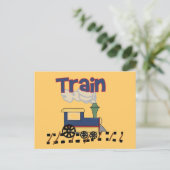 Train on Track Tshirts en cadeaus Briefkaart (Staand voorkant)
