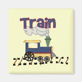 Train on Track Tshirts en cadeaus Magneet (Voorkant)