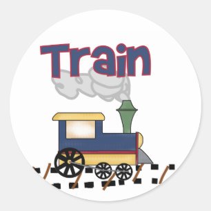 Train on Track Tshirts en cadeaus Ronde Sticker