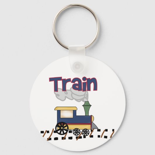 Train on Track Tshirts en cadeaus Sleutelhanger (Voorkant)