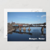 Train op de Penobscot Briefkaart (Voorkant / Achterkant)