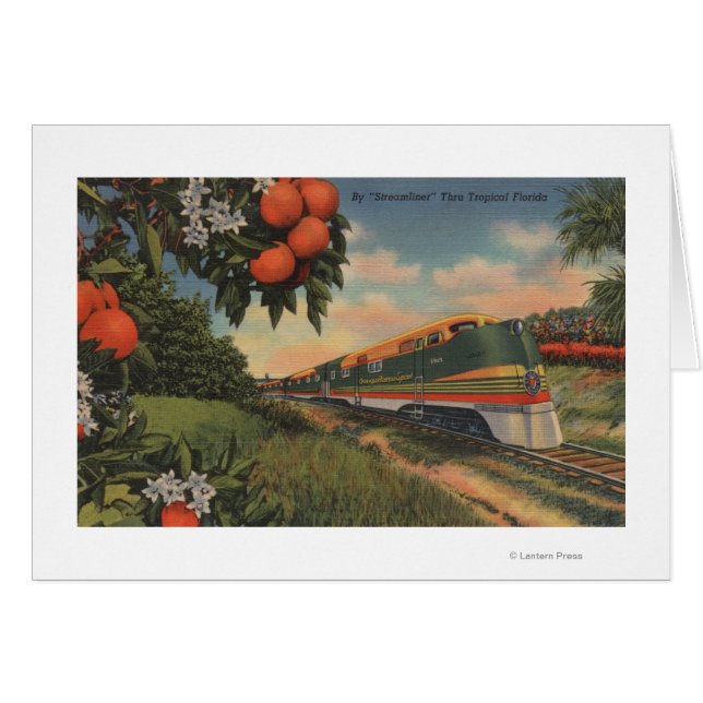 Train - Oranje speciaal bloesem (Voorkant Horizontaal)