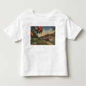 Train - Oranje speciaal bloesem Kinder Shirts (Voorkant)