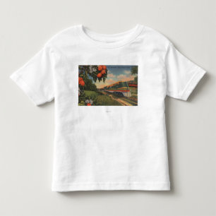 Train - Oranje speciaal bloesem Kinder Shirts