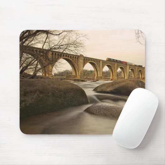 Train over James River Muismat (Met muis)