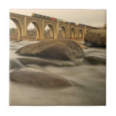 Train over James River Tegeltje (Voorkant)