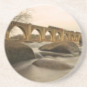 Train over James River Zandsteen Onderzetter (Voorkant)