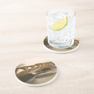 Train over James River Zandsteen Onderzetter