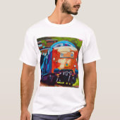 Train Painting - Gift for Train Enthusiasts T-shirt (Voorkant)