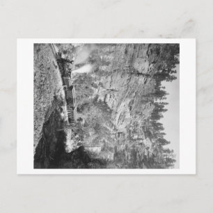 Train Passen door Elk Canyon nabij Briefkaart