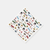 Train Pattern Boy Name Choo Choo Kids Birthday Servet (Hoek)