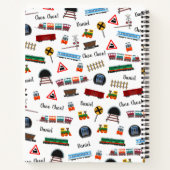 Train Pattern Little Boy First Name Choo Kinder Notitieboek (Achterkant)