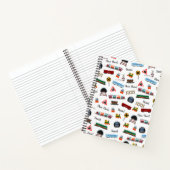 Train Pattern Little Boy First Name Choo Kinder Notitieboek (Binnen)