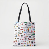 Train Pattern Little Boy First Name Choo Kinder Tote Bag (Voorkant)