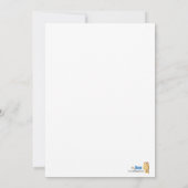 Train & Plane, 5x7 baby shower-uitnodiging Kaart (Achterkant)