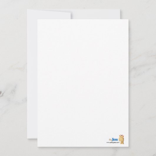 Train & Plane, 5x7 baby shower-uitnodiging Kaart (Achterkant)