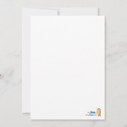 Train & Plane, 5x7 Baby shower-uitnodiging Kaart (Achterkant)