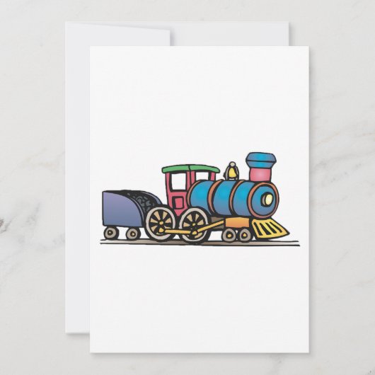 Train Pulling Coal Kaart (Voorkant)