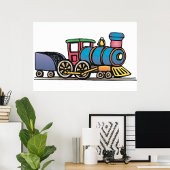 Train Pulling Coal Poster