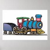 Train Pulling Coal Poster (Voorkant)