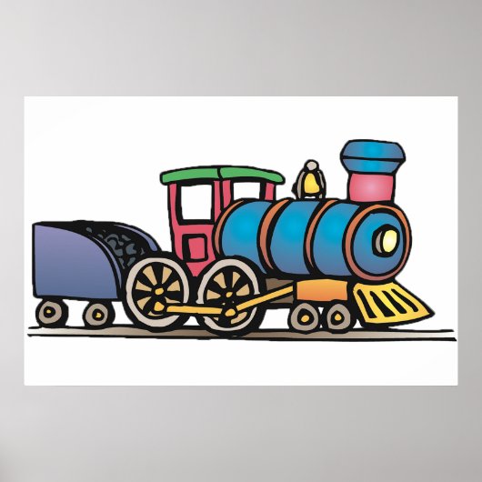 Train Pulling Coal Poster (Voorkant)