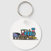 Train Pulling Coal Sleutelhanger (Achterkant)