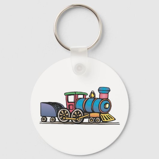 Train Pulling Coal Sleutelhanger (Achterkant)