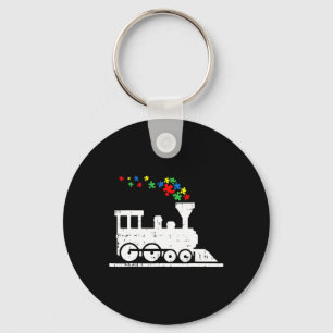 Train Puzzle Piece Autism Awareness Cute Boys Kind Sleutelhanger