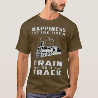 Train rail rail locomotief Gezegde T-shirt